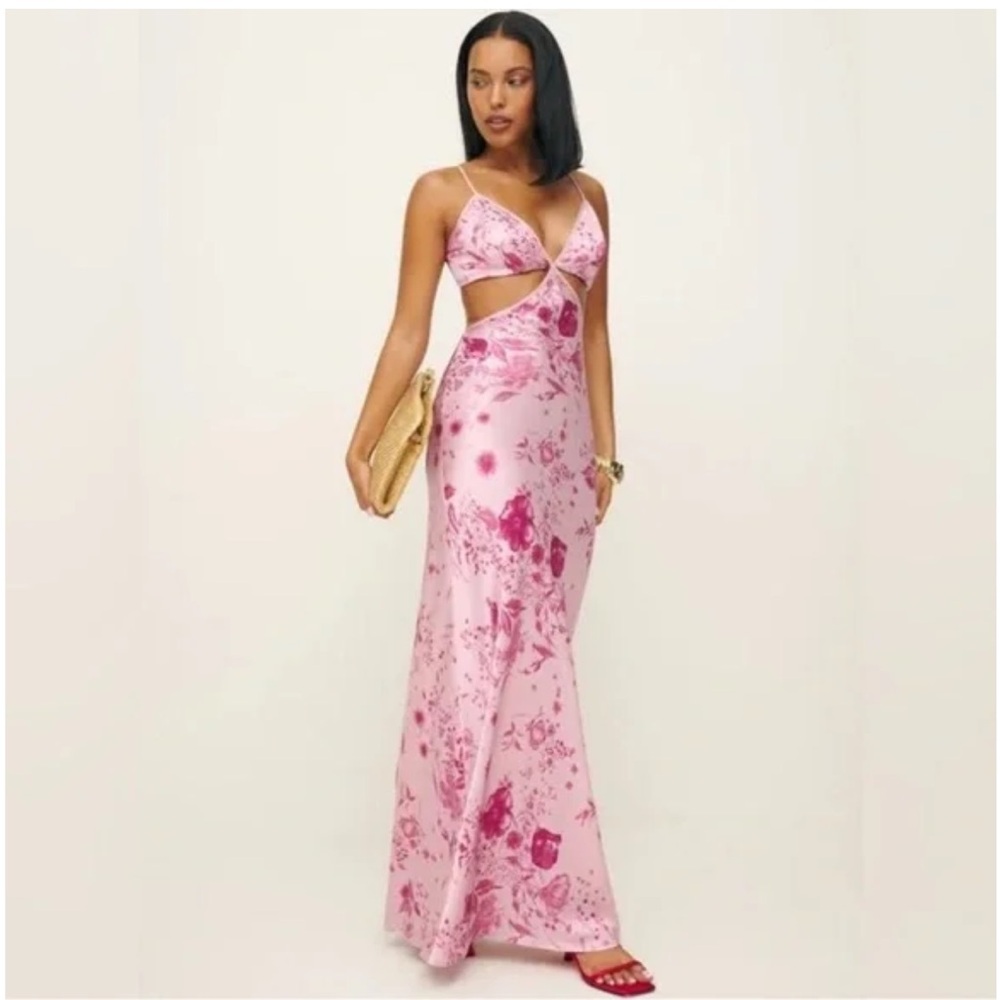 Reformation Poppies Silk Dress in Milla